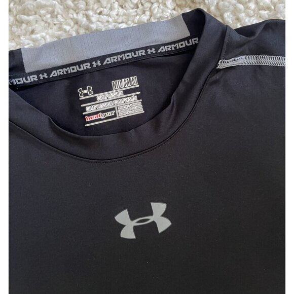 Under Armour Black Sleeveless Compression HeatGear Performance Shirt M - Picture 3 of 4